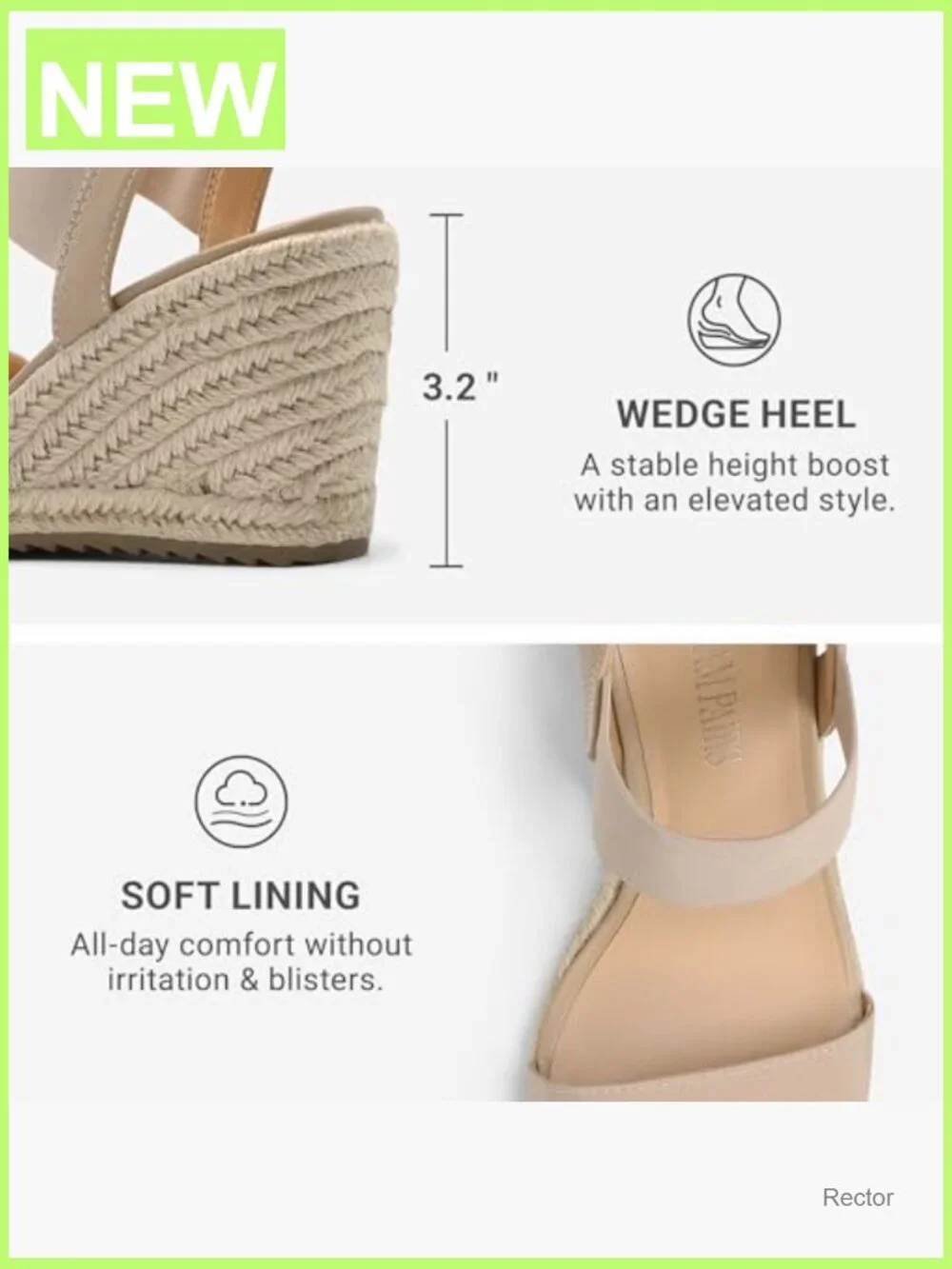 Open Toe Espadrilles Platform Wedge Sandals Slip On Ankle Strap